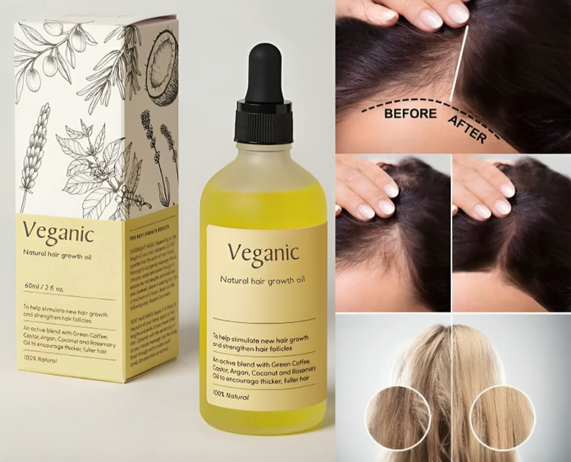 Veganic Natural Botanical Hair Growth Oil